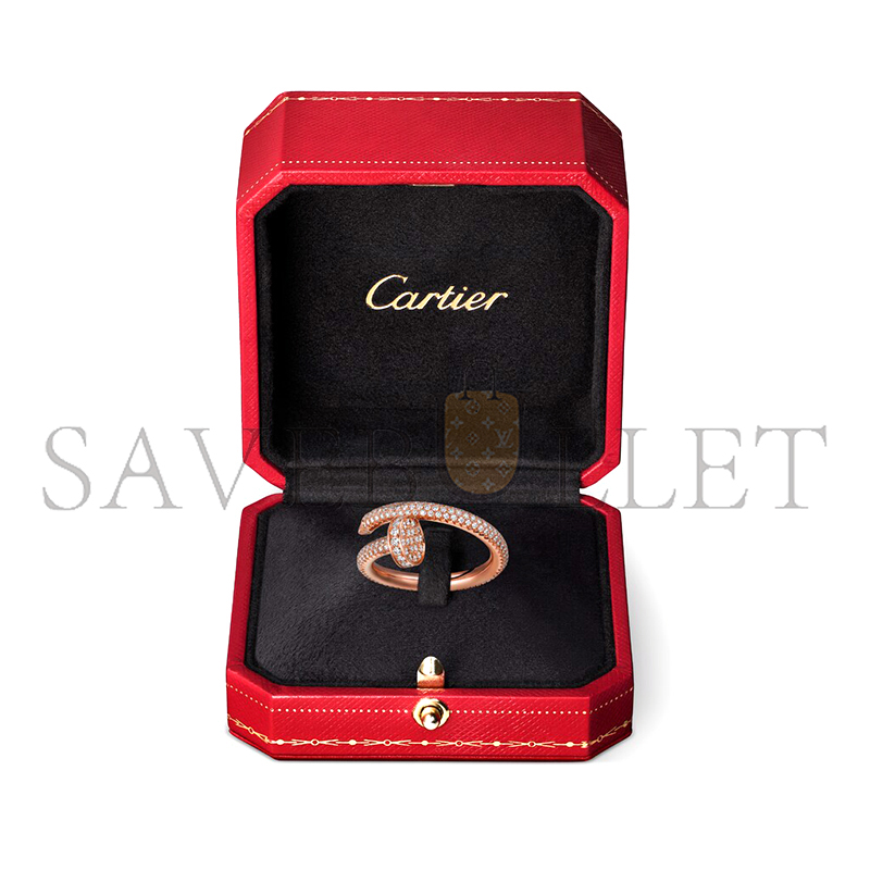 CARTIER JUSTE UN CLOU RING, CLASSIC MODEL, PAVED N4748600
